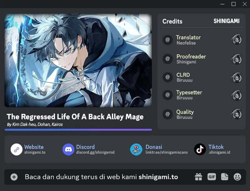 Komik The Regressed Life Of A Back Alley Mage Chapter 32 Fix gambar 1